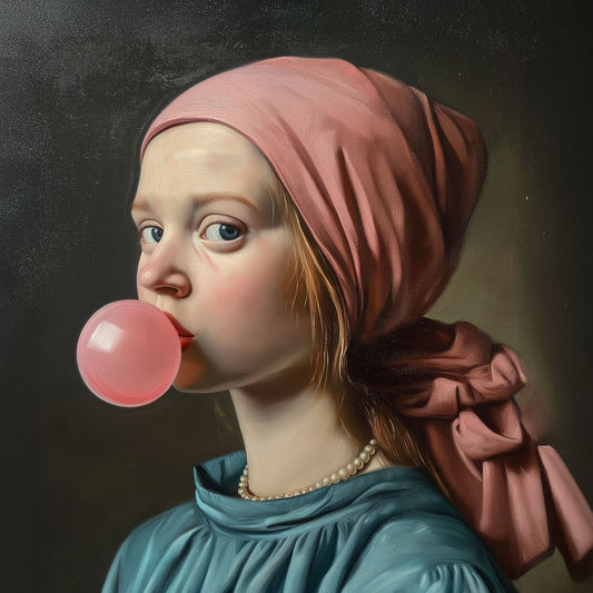 Bubble gum girl