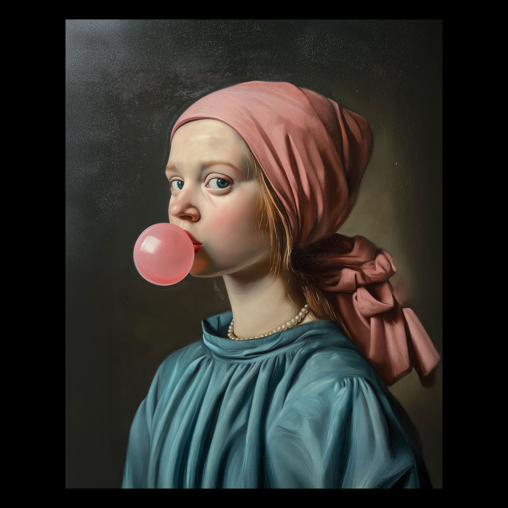 Bubble gum girl