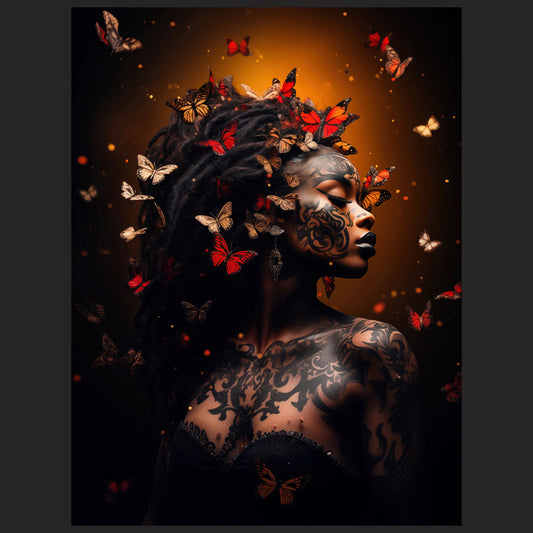 Woman in art 03 - Butterfies