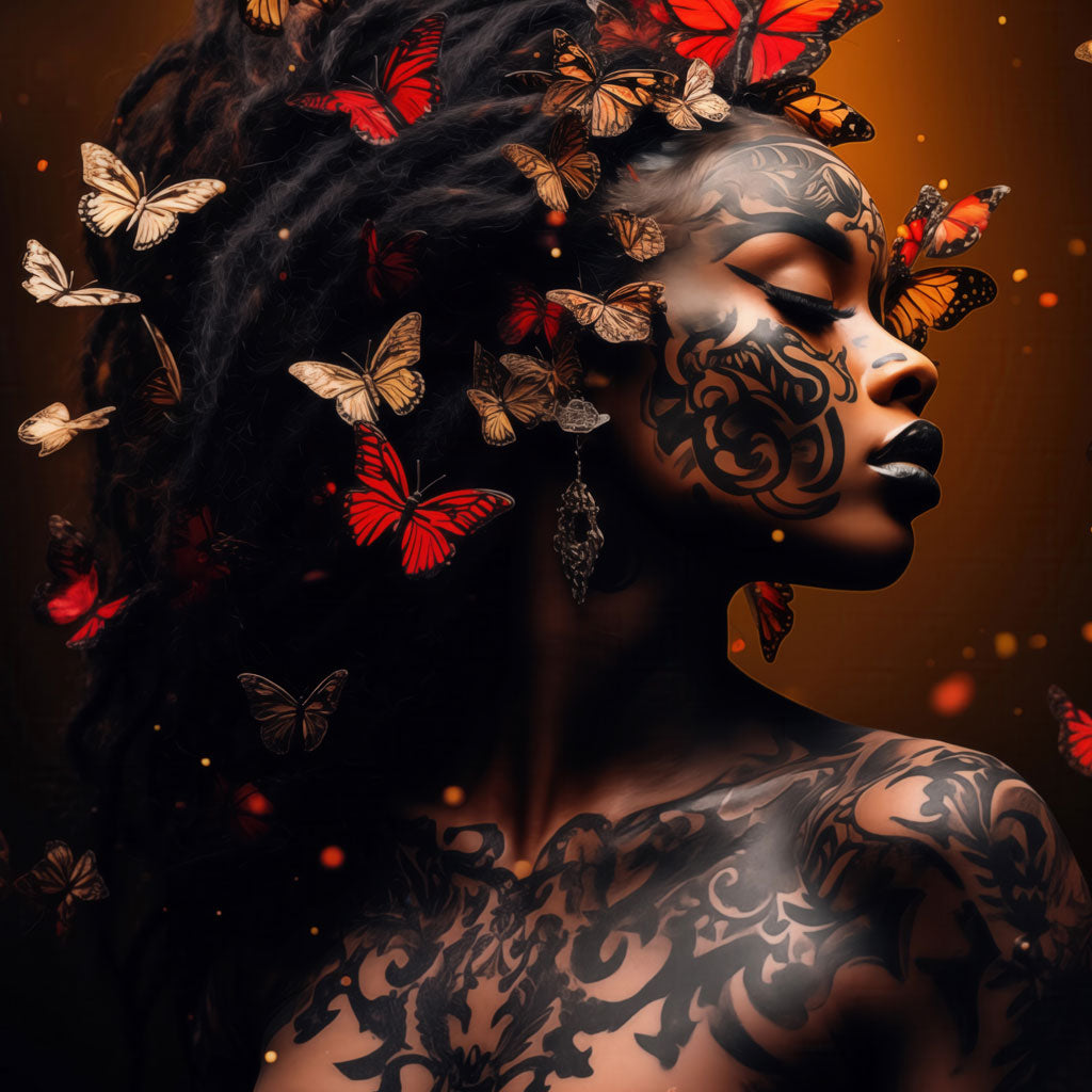 Woman in art 03 - Butterfies